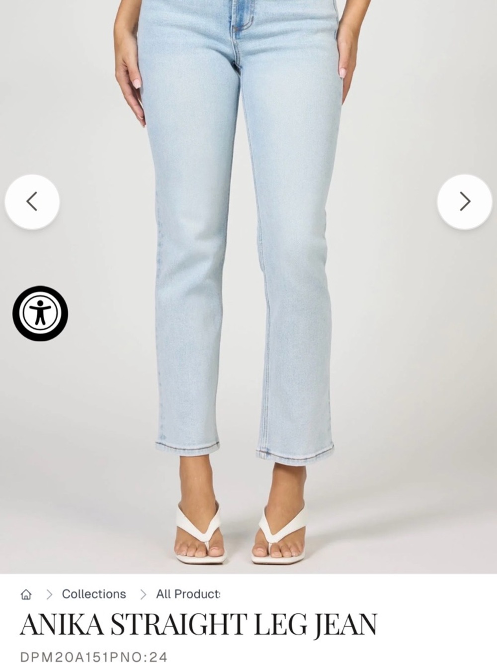 NWT Dear John Denim-Super Stretchy Straight Leg Jeans -size 33